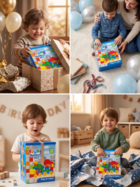 Toy Cloud Young Builders Set 2, Play & Learn Building Blocks for Toddlers Activity Game Toy