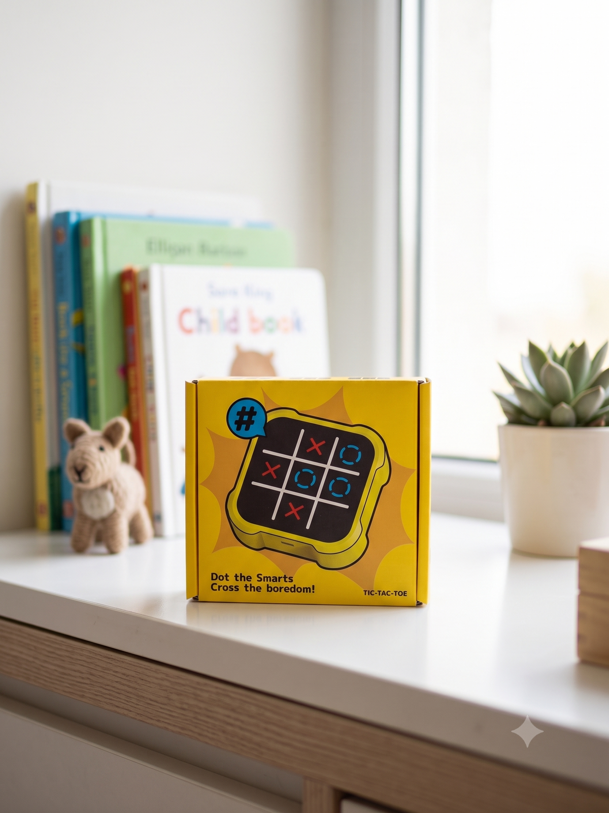 iDensic Electronic Tic Tac Toe Bolt Game, 3-in-1 Handheld Puzzle Console with Silent Mode, Portable Travel Game for Kids & Adults Ages 3+