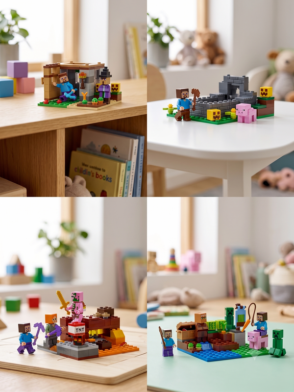Myworld Building Blocks Set for Kids, Harvest Farm Adventure Construction Toy, 96+ Compatible Bricks, Creative STEM Educational Building Game, Multicolor Farm Play Set for Boys & Girls Age 6+