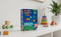 Sensory Soft Magic Gummy Building Blocks Squishy Stacking Toy Set - Age 3+ Squeezable Stretchable Montessori Learning Creative Play Puzzle Blocks for Toddlers & Kids